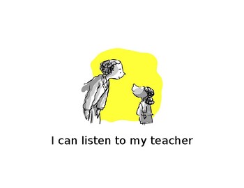 Preview of Preschool Social Story - I Can Listen to my Teacher (.doc)
