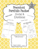 Preschool Social and Emotional Portfolio Packet