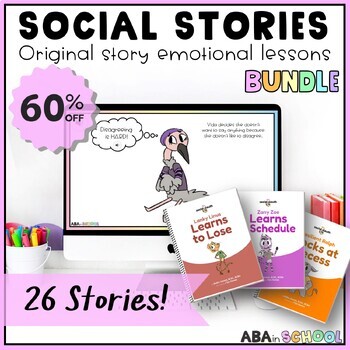 Preview of Interactive SEL social stories for Preschool and Special Education social skills