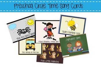 Preview of Preschool Song Cards