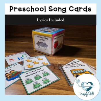 Preview of Preschool Song Cards