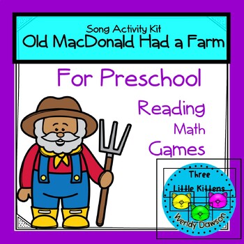 Preview of Preschool Song Learning Kit-Old MacDonald's Farm