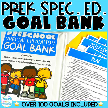 Preview of Preschool Special Edu Goal Bank of IEP Goals & Tracking Objectives | At A Glance