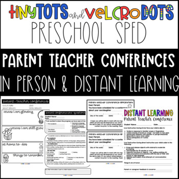 Preview of Preschool Special Education Parent-Teacher Conference Forms