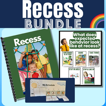 Preview of Recess Rules Bundle Ideal for Preschool or Kindergarten Special Education