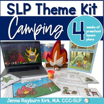 Preview of Preschool Speech & Language Therapy: Camping Theme Kit