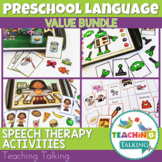 Preschool Language Activities Bundle | Speech Therapy
