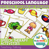 Preschool Speech Therapy | Vocabulary Categorizing Sorting