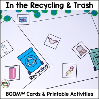 Preschool Speech Therapy Earth Day BOOM Cards Printable Activities