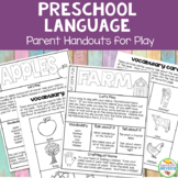 Preschool Speech and Language Kit: Parent Handouts