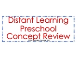 Preschool Spiral Review | Distant Learning