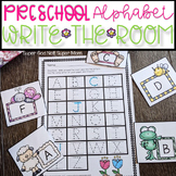 Preschool Spring Alphabet Write the Room Center