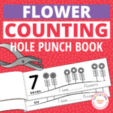 Preschool Spring Flower Math Activities - Fine Motor Hole 