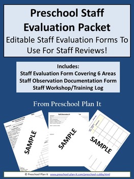 Preview of Preschool Staff Evaluation Packet