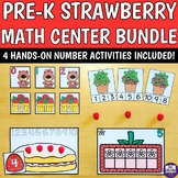 Preschool Strawberry Math Bundle- 4 Counting Number Spring