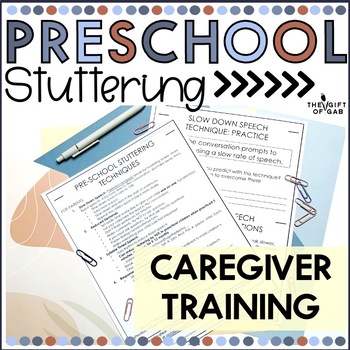 Preview of Preschool Stuttering Parent Handouts