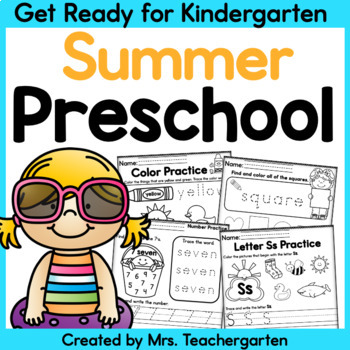 Preview of Preschool Summer - Get Ready for Kindergarten