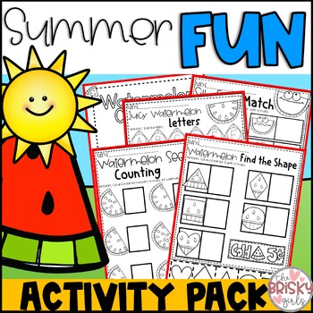 Preschool Summer Packet by The Brisky Girls | Teachers Pay Teachers