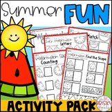 Preschool Summer Packet