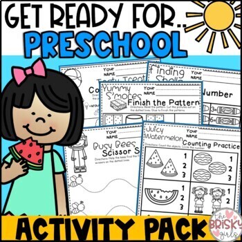 Preschool Summer Packet (PreK Summer Packet) (Preschool Summer Printables)