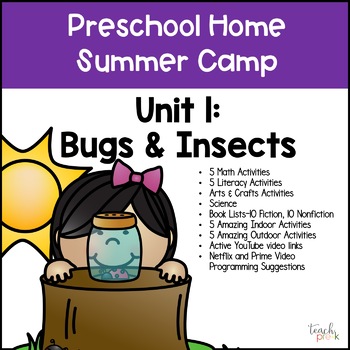 Preview of Preschool Summer Skills Unit 1: Bugs & Insects