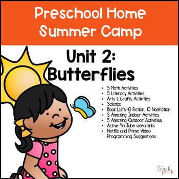 Preview of Preschool Summer Skills Unit 2: Butterflies