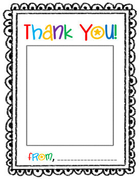 Thank you and Gratitude printable notes for PRESCHOOL aged children