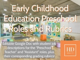 Preschool Teacher & Assistant Roles and Rubrics for High S