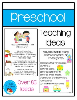 Preview of Preschool Teaching Ideas And Tips -Over 85 Ideas