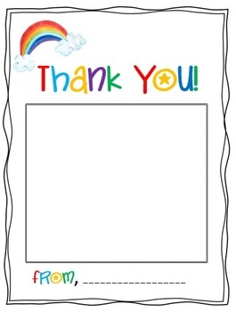 Preschool Thank you Notecard BUNDLE by Nurse Mom Shop | TpT