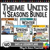 Preschool Thematic Units - 4 Seasons Bundle | Lesson Plans