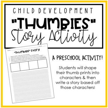 Preview of FREEBIE | Preschool "Thumbies" Story Activity | Child Development | FCS
