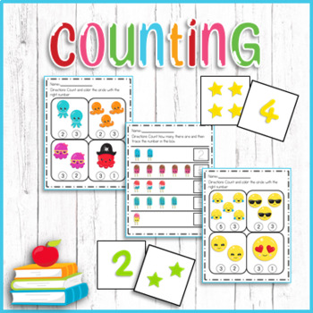 Preschool - Tot School - Counting and Prewriting Worksheets and Games