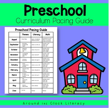 Preview of Preschool Curriculum Pacing Guide