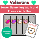 Preschool Valentine Math and Phonics Activities- Pre-K, Ki