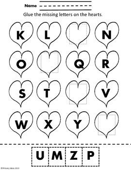 Preschool Valentine's Day Literacy and Math Centers by Primary Ideas