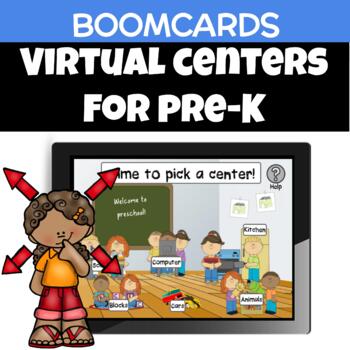 Preview of Preschool Virtual Centers BOOMCARDS