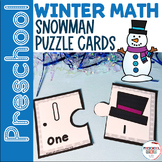 Preschool Winter Activity - SNOWMAN PUZZLE CARDS