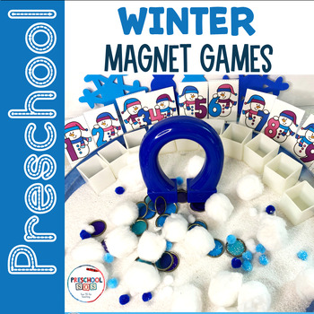 Preview of Preschool Winter Activity - WINTER MAGNET GAMES