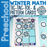 Preschool Winter Activity - WINTER TIC-TAC-TOE and PATTERN CARDS