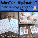 Preschool Winter Alphabet Centers | Mini-Bundle 1