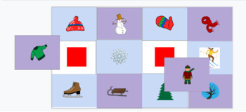 Preview of Preschool Winter Shape Games for Google Slides, Remote Learning
