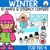 Preschool Winter Theme | Math and Literacy Centers for Pre-K