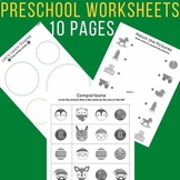 Preschool Worksheets 10 Pages - Comparisons, Match the pic