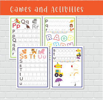 Preschool Worksheets Alphabet Activities Tracing Practice Homeschool ...