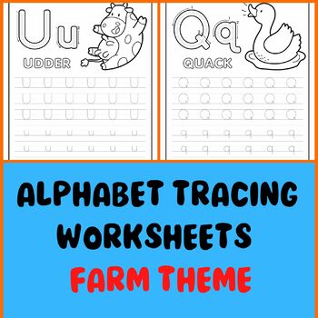 Preview of Preschool Worksheets -Alphabet Tracing Worksheets