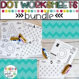 Preschool Worksheets: Alphabet and Number Dot Marker printables