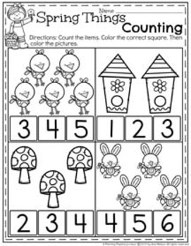 preschool worksheets april by planning playtime tpt