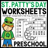 St. Patrick's Day Preschool Worksheets March PreK Morning 