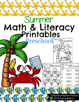 Preview of Preschool Worksheets - Summer